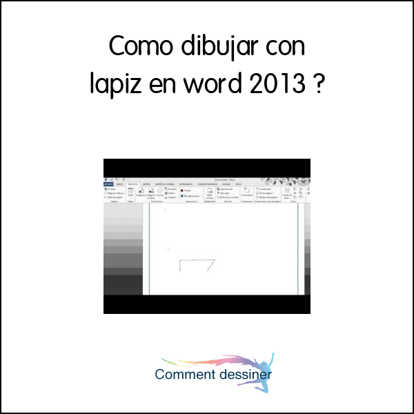 Como dibujar con lapiz en word 2013